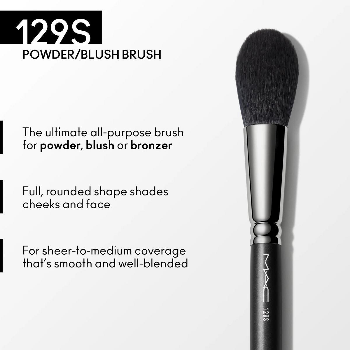 129 Synthetic Powder/Blush Brush - S7JC01
